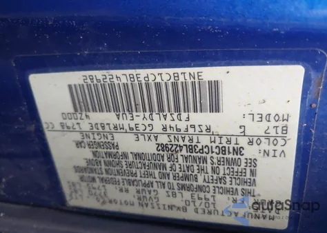 2011 Nissan Versa 1.8S z USA, uszkodzony, nr VIN 3N1BC1CP3BL422982